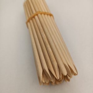 מקלוני עץ  דוחפי עור 50 יחידות