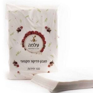 מגבון נייר פדיקור 100 יחידות עלמה