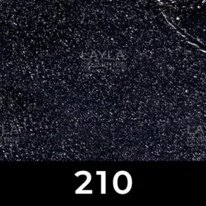 לק גל לילה מילאנו צבע שחור עם נצנץ 210