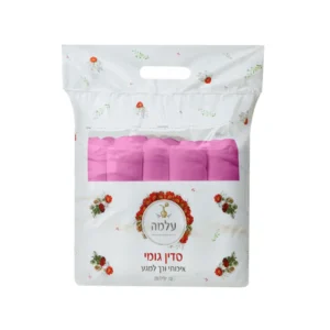 סדין גומי למיטה עלמה סדין גומי איכותיים חד פעמים למיטת טיפולים עלמה 10 יחידות צבע ורוד