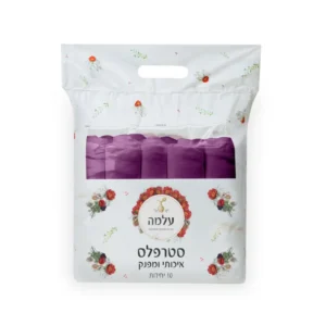 סטרפלס קוסמטי בצבע סגול עלמה מכיל 10 יחידות
