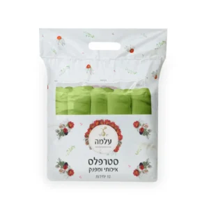 סטרפלס קוסמטי בצבע ירוק עלמה מכיל 10 יחידות