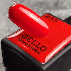 לק גל גלו GELLO מספר 35 צבע אדום בהיר מגוון הצבעים של גלו נבחר בקפידה על ידי צוות ההדרכה הבינלאומי של חברת לילה מילאנו הגוונים סמיכים, ואטומים במיוחד ומגיעים עם מברשת שקופה ושטוחה במיוחד המאפשרת כניסה נוחה מתחת לקטיקולה ומריחה נוחה וצמודה לחלוטין לתוצאה מושלמת יש למרוח שכבות דקות