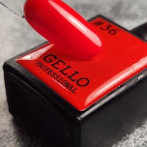 לק גל גלו GELLO מספר 36 צבע אדום מגוון הצבעים של גלו נבחר בקפידה על ידי צוות ההדרכה הבינלאומי של חברת לילה מילאנו הגוונים סמיכים, ואטומים במיוחד ומגיעים עם מברשת שקופה ושטוחה במיוחד המאפשרת כניסה נוחה מתחת לקטיקולה ומריחה נוחה וצמודה לחלוטין לתוצאה מושלמת יש למרוח שכבות דקות