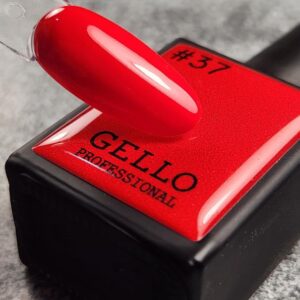 לק גל גלו GELLO מספר 37 צבע אדום קלאסי מגוון הצבעים של גלו נבחר בקפידה על ידי צוות ההדרכה הבינלאומי של חברת לילה מילאנו הגוונים סמיכים, ואטומים במיוחד ומגיעים עם מברשת שקופה ושטוחה במיוחד המאפשרת כניסה נוחה מתחת לקטיקולה ומריחה נוחה וצמודה לחלוטין לתוצאה מושלמת יש למרוח שכבות דקות