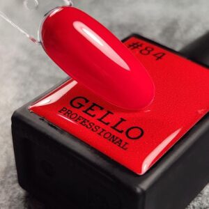 לק גל גלו GELLO מספר 84 צבע אדום דובדבן בהיר מגוון הצבעים של גלו נבחר בקפידה על ידי צוות ההדרכה הבינלאומי של חברת לילה מילאנו הגוונים סמיכים, ואטומים במיוחד ומגיעים עם מברשת שקופה ושטוחה במיוחד המאפשרת כניסה נוחה מתחת לקטיקולה ומריחה נוחה וצמודה לחלוטין לתוצאה מושלמת יש למרוח שכבות דקות