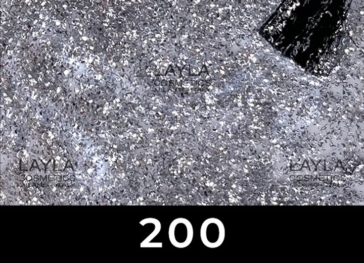 לק גל לילה מילאנו צבע כסוף גרוס 200