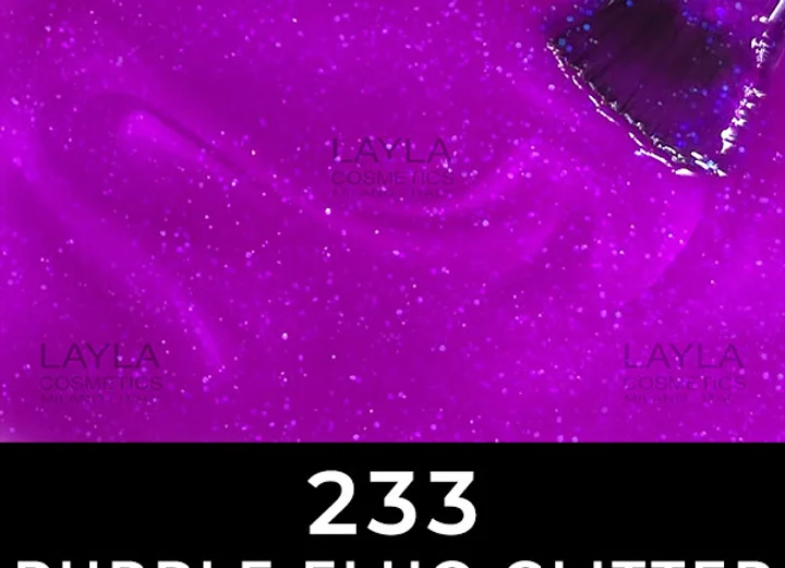 לק גל לילה מילאנו צבע 233 צבע סגול זוהר נצנץ 233