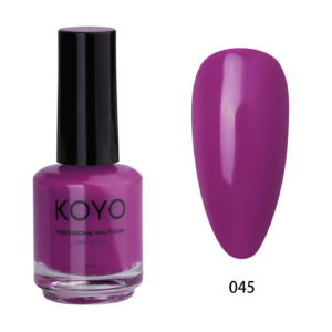 לק רגיל קויו koyo 15 מ"ל תואם למספר לק ג'ל של koyo גוון 045